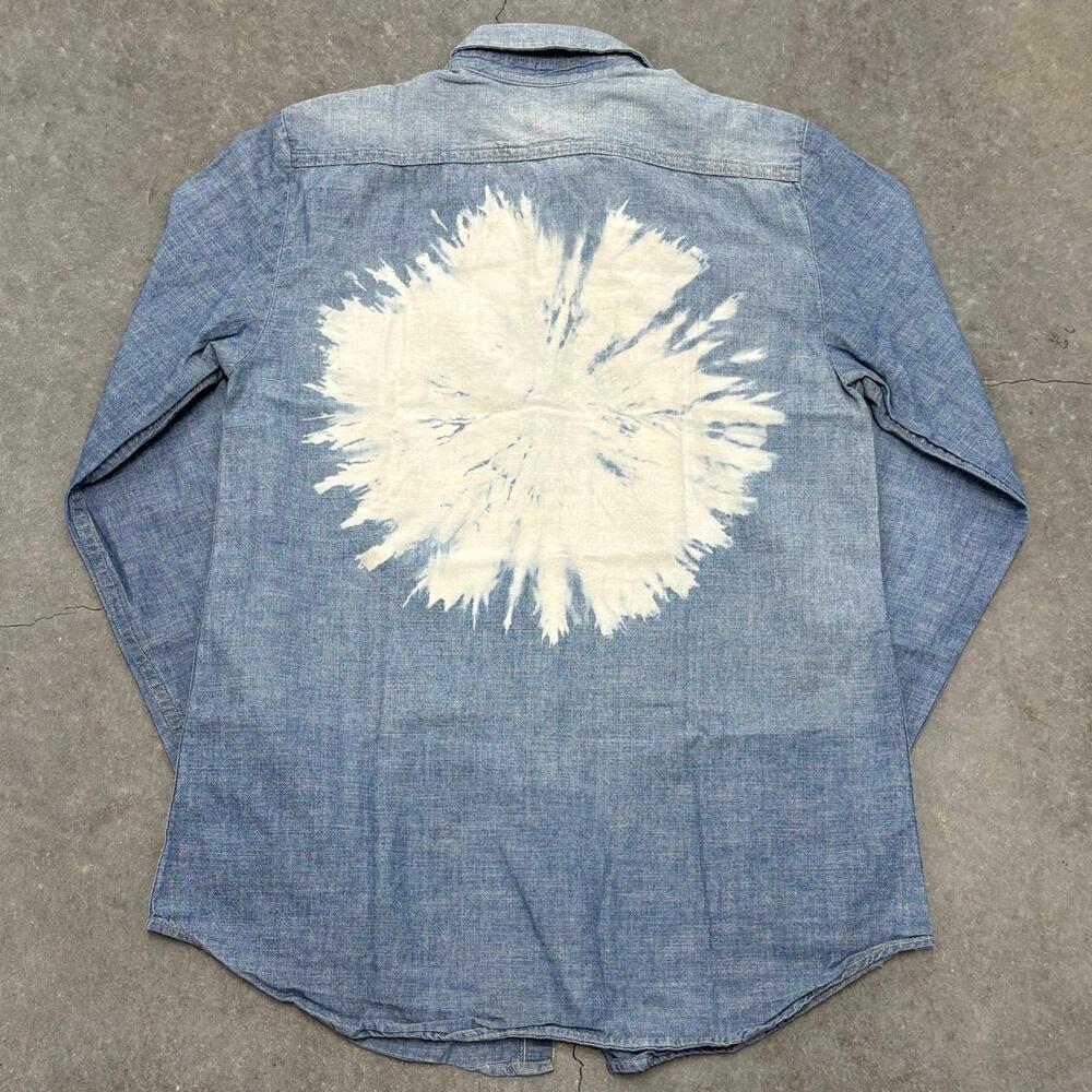 Barneys New York Cast Wide Denim Shirt - Picture 4 of 4